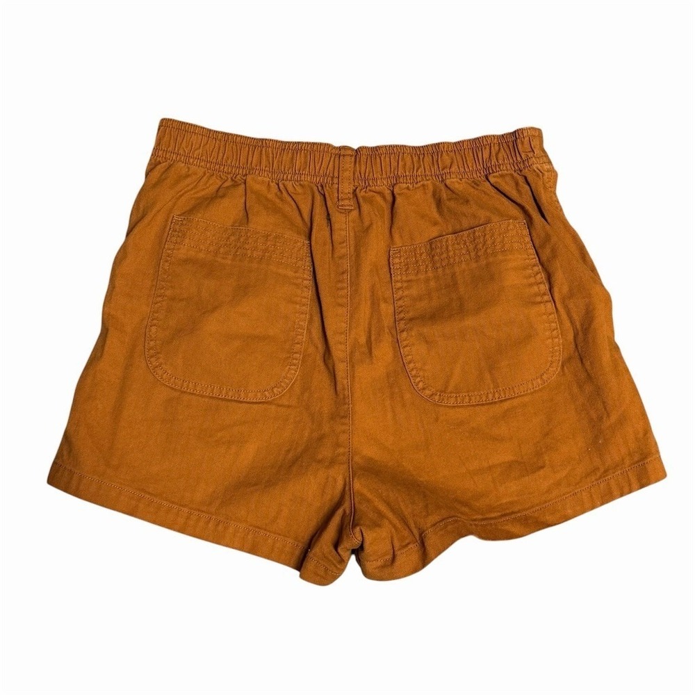 Madewell Womens High Rise Utility Shorts Rust Brown Size S Patch Pockets - Picture 2 of 3